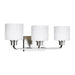 Myhouse Lighting Generation Lighting - 4428803EN3-962 - Three Light Wall / Bath - Canfield - Brushed Nickel