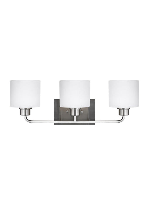 Myhouse Lighting Generation Lighting - 4428803EN3-962 - Three Light Wall / Bath - Canfield - Brushed Nickel