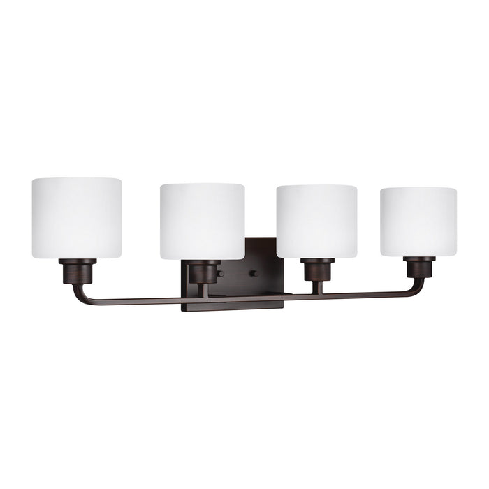 Myhouse Lighting Generation Lighting - 4428804-710 - Four Light Wall / Bath - Canfield - Bronze