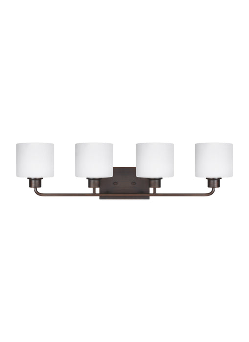 Myhouse Lighting Generation Lighting - 4428804-710 - Four Light Wall / Bath - Canfield - Bronze