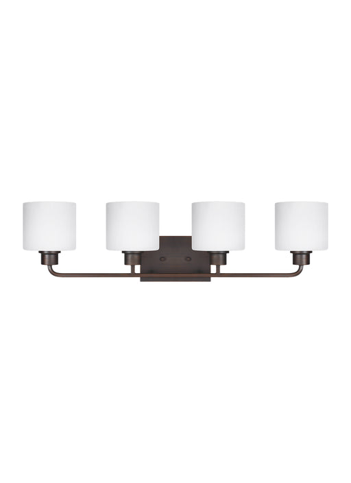 Myhouse Lighting Generation Lighting - 4428804-710 - Four Light Wall / Bath - Canfield - Bronze