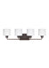 Myhouse Lighting Generation Lighting - 4428804-710 - Four Light Wall / Bath - Canfield - Bronze