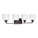 Myhouse Lighting Generation Lighting - 4428804EN3-710 - Four Light Wall / Bath - Canfield - Bronze