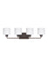 Myhouse Lighting Generation Lighting - 4428804EN3-710 - Four Light Wall / Bath - Canfield - Bronze