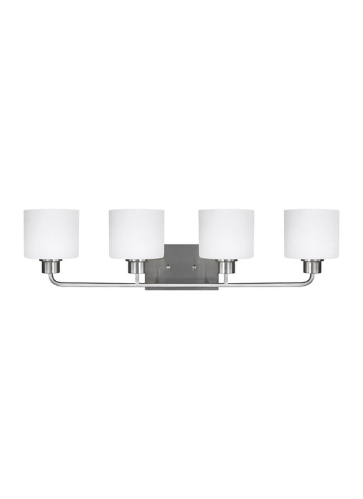 Myhouse Lighting Generation Lighting - 4428804EN3-962 - Four Light Wall / Bath - Canfield - Brushed Nickel