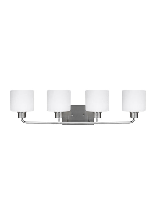 Myhouse Lighting Generation Lighting - 4428804EN3-962 - Four Light Wall / Bath - Canfield - Brushed Nickel