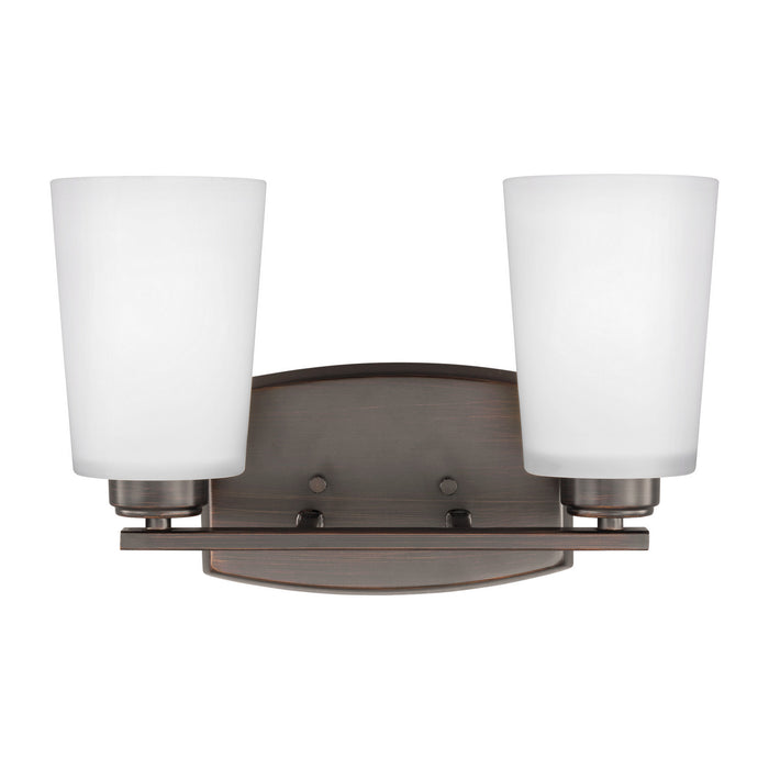 Myhouse Lighting Generation Lighting - 4428902-710 - Two Light Wall / Bath - Franport - Bronze