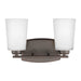 Myhouse Lighting Generation Lighting - 4428902-710 - Two Light Wall / Bath - Franport - Bronze