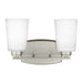 Myhouse Lighting Generation Lighting - 4428902-962 - Two Light Wall / Bath - Franport - Brushed Nickel