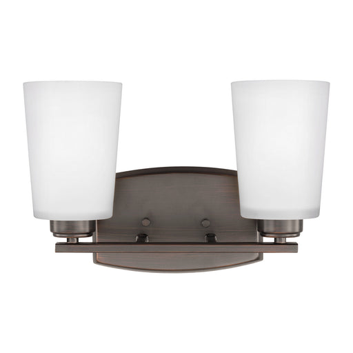 Myhouse Lighting Generation Lighting - 4428902EN3-710 - Two Light Wall / Bath - Franport - Bronze