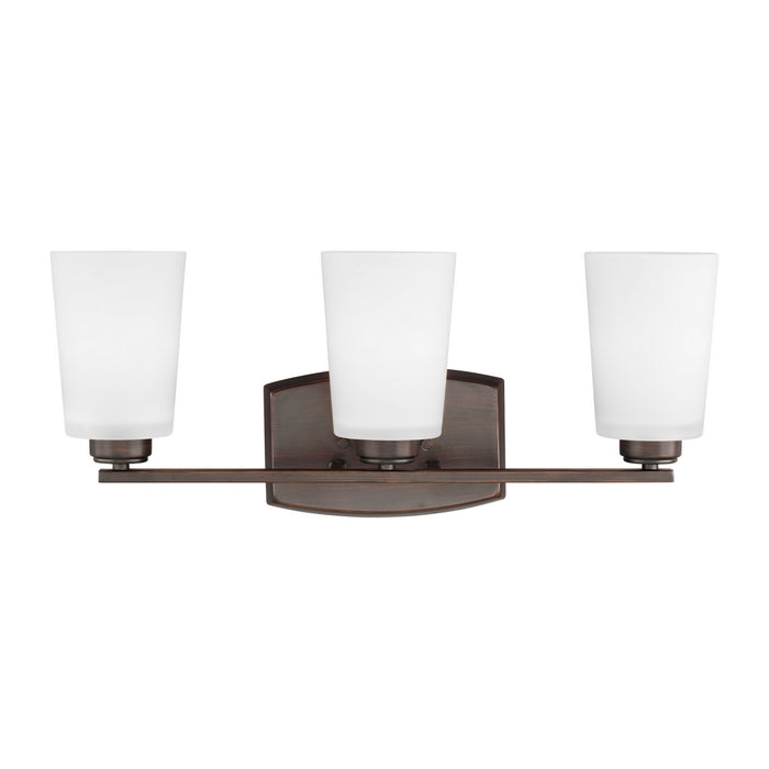 Myhouse Lighting Generation Lighting - 4428903EN3-710 - Three Light Wall / Bath - Franport - Bronze