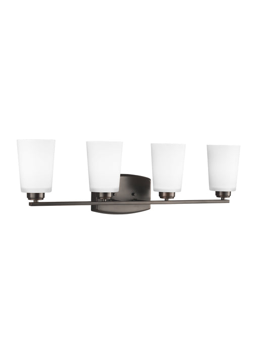 Myhouse Lighting Generation Lighting - 4428904-710 - Four Light Wall / Bath - Franport - Bronze