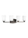 Myhouse Lighting Generation Lighting - 4428904EN3-710 - Four Light Wall / Bath - Franport - Bronze