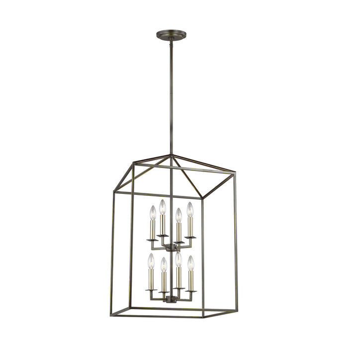 Myhouse Lighting Generation Lighting - 5115008-710 - Eight Light Hall / Foyer - Perryton - Bronze