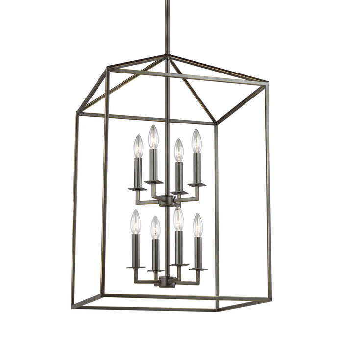 Myhouse Lighting Generation Lighting - 5115008-710 - Eight Light Hall / Foyer - Perryton - Bronze