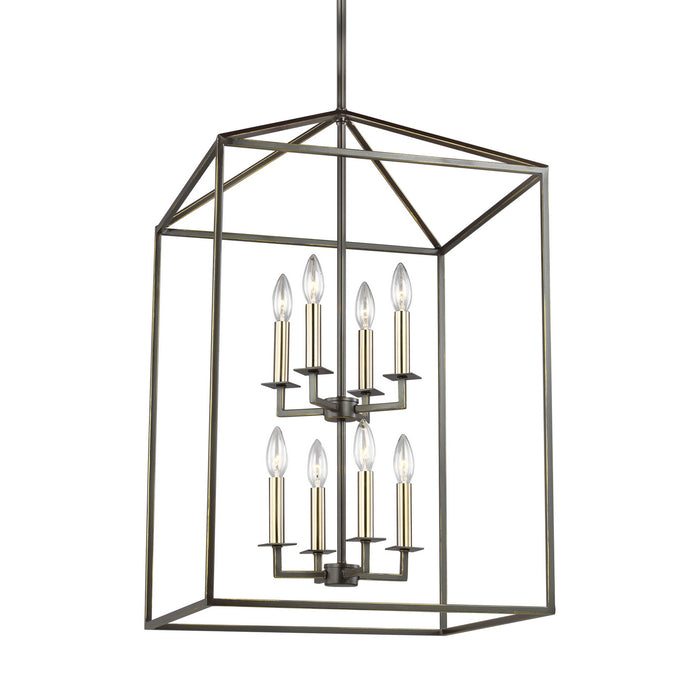 Myhouse Lighting Generation Lighting - 5115008-710 - Eight Light Hall / Foyer - Perryton - Bronze