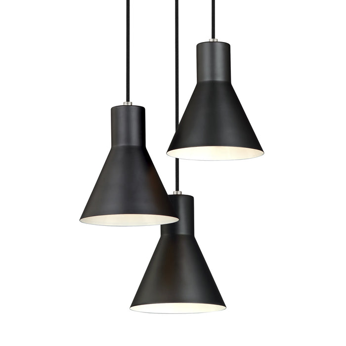 Myhouse Lighting Generation Lighting - 5141303EN3-962 - Three Light Cluster Pendant - Towner - Brushed Nickel