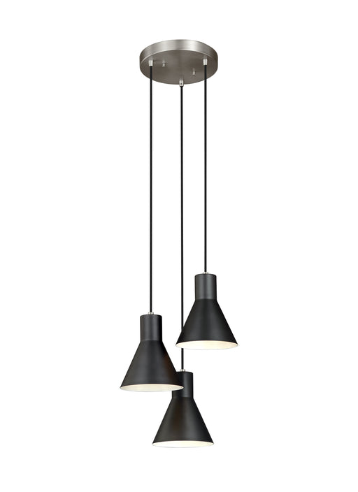 Myhouse Lighting Generation Lighting - 5141303EN3-962 - Three Light Cluster Pendant - Towner - Brushed Nickel