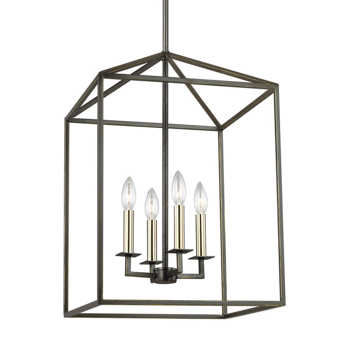 Myhouse Lighting Generation Lighting - 5215004-710 - Four Light Hall / Foyer - Perryton - Bronze