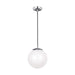 Myhouse Lighting Visual Comfort Studio - 602093S-04 - LED Pendant - Leo - Hanging Globe - Satin Aluminum