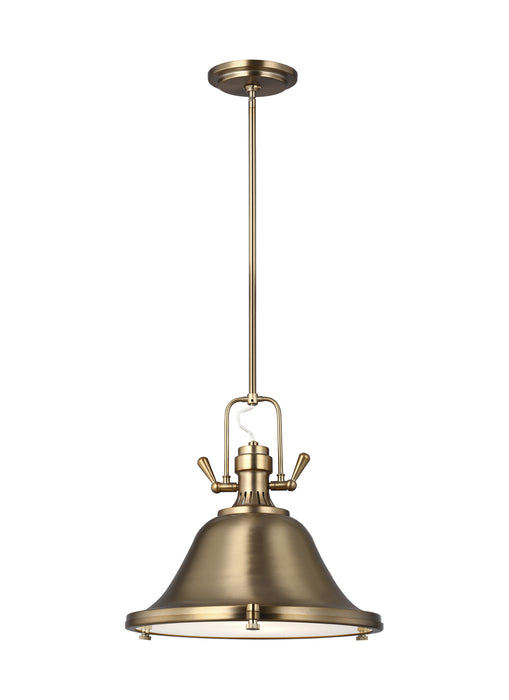 Myhouse Lighting Generation Lighting - 6514401EN3-848 - One Light Pendant - Stone Street - Satin Brass