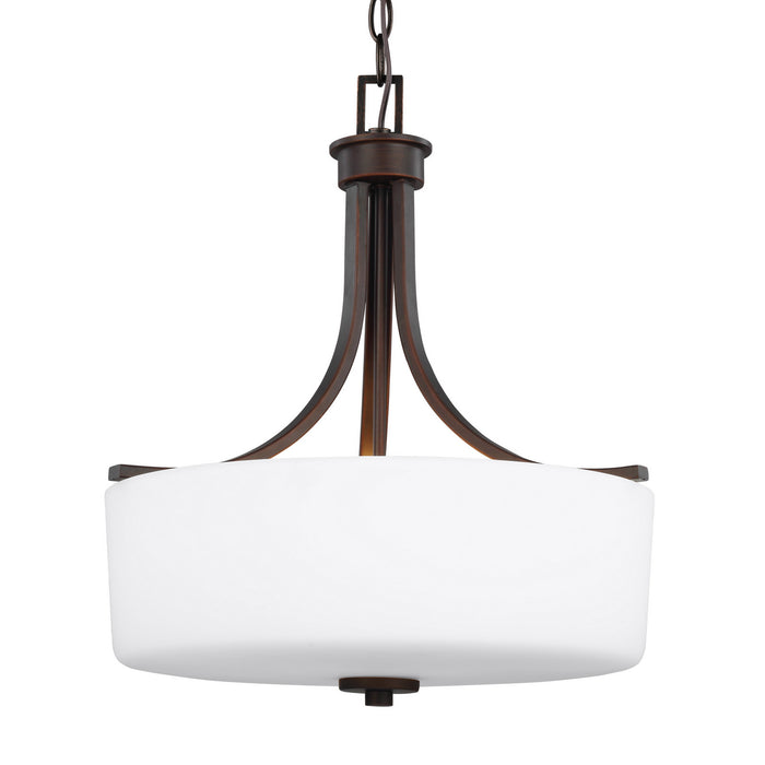 Myhouse Lighting Generation Lighting - 6528803-710 - Three Light Pendant - Canfield - Bronze