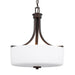 Myhouse Lighting Generation Lighting - 6528803-710 - Three Light Pendant - Canfield - Bronze