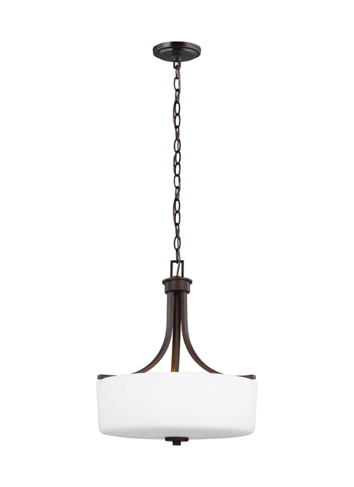 Myhouse Lighting Generation Lighting - 6528803-710 - Three Light Pendant - Canfield - Bronze