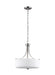 Myhouse Lighting Generation Lighting - 6528803-962 - Three Light Pendant - Canfield - Brushed Nickel