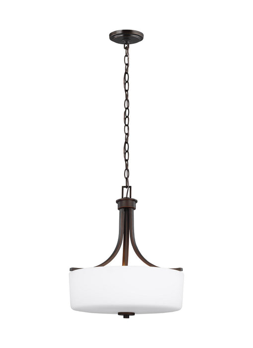 Myhouse Lighting Generation Lighting - 6528803EN3-710 - Three Light Pendant - Canfield - Bronze