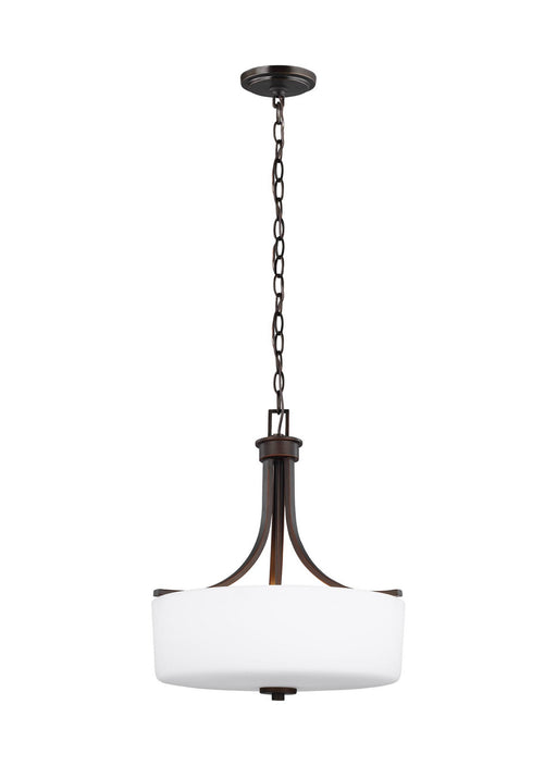 Myhouse Lighting Generation Lighting - 6528803EN3-710 - Three Light Pendant - Canfield - Bronze