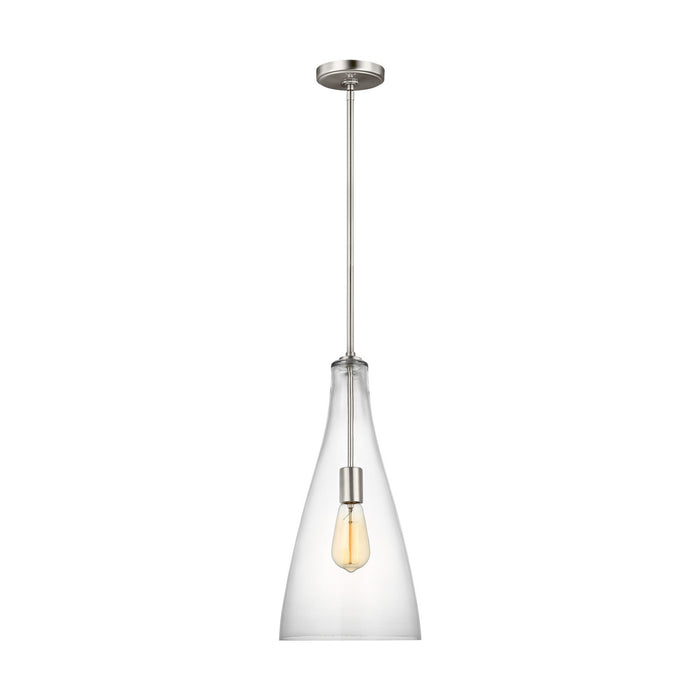 Myhouse Lighting Visual Comfort Studio - 6537001-962 - One Light Pendant - Arilda - Brushed Nickel