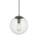 Myhouse Lighting Visual Comfort Studio - 6601801-04 - One Light Pendant - Leo - Hanging Globe - Satin Aluminum