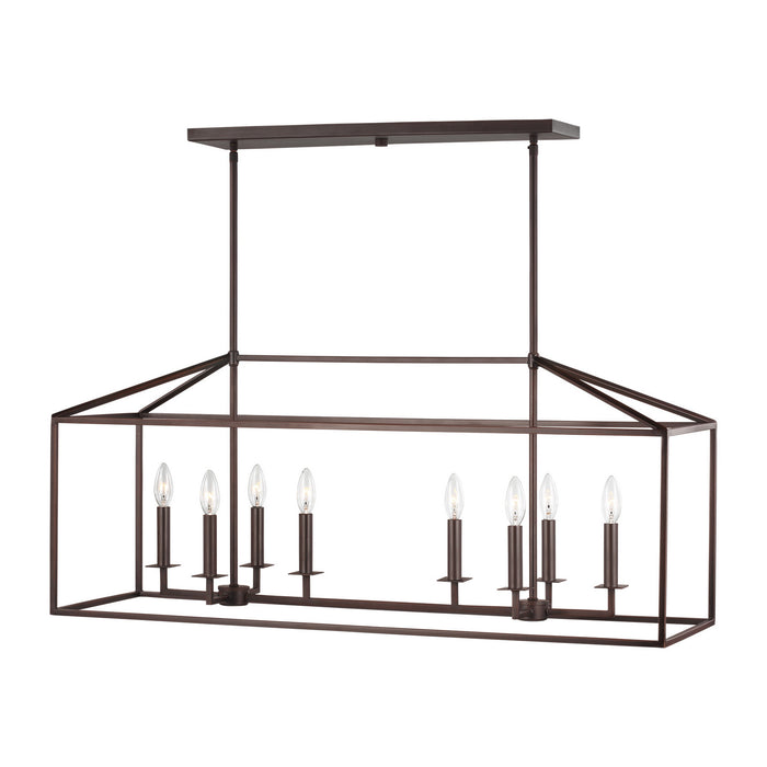 Myhouse Lighting Generation Lighting - 6615008-710 - Eight Light Island Pendant - Perryton - Bronze