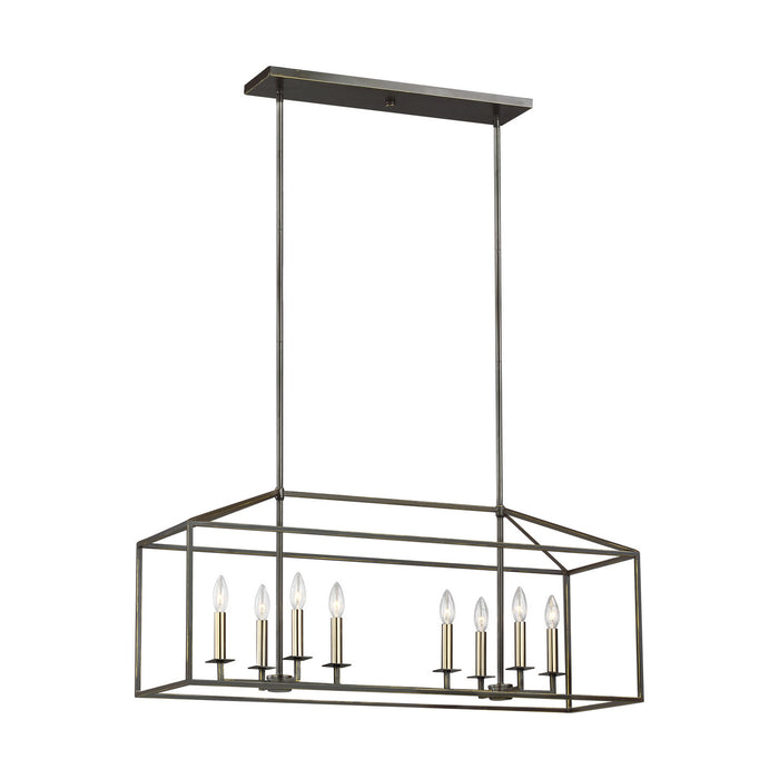 Myhouse Lighting Generation Lighting - 6615008EN-710 - Eight Light Island Pendant - Perryton - Bronze