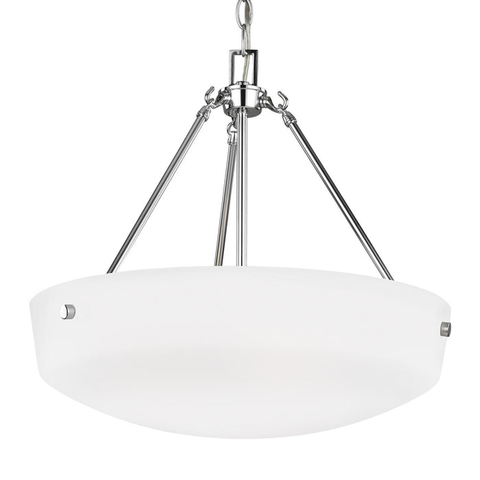 Myhouse Lighting Generation Lighting - 6615203-05 - Three Light Pendant - Kerrville - Chrome