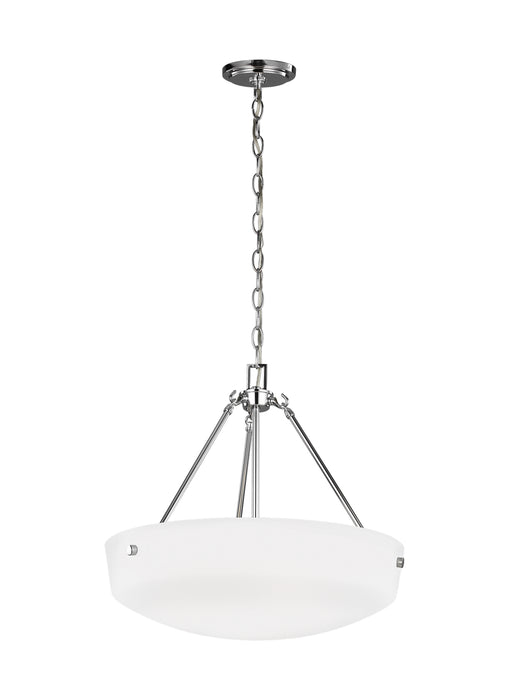 Myhouse Lighting Generation Lighting - 6615203-05 - Three Light Pendant - Kerrville - Chrome