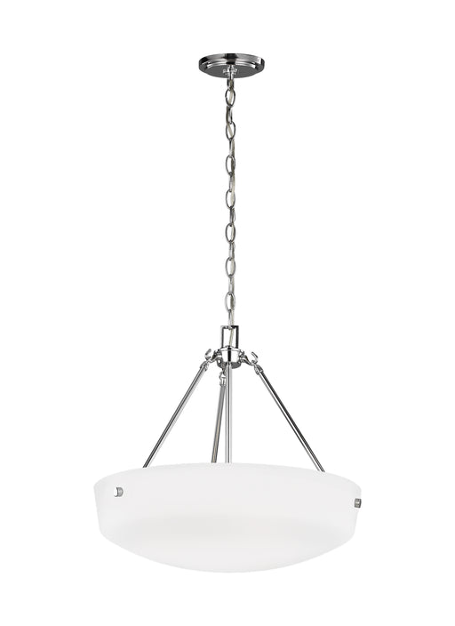 Myhouse Lighting Generation Lighting - 6615203EN3-05 - Three Light Pendant - Kerrville - Chrome