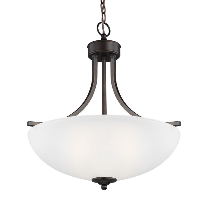 Myhouse Lighting Generation Lighting - 6616503-710 - Three Light Pendant - Geary - Bronze