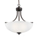 Myhouse Lighting Generation Lighting - 6616503-710 - Three Light Pendant - Geary - Bronze