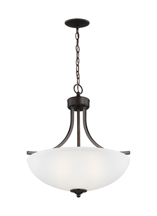 Myhouse Lighting Generation Lighting - 6616503-710 - Three Light Pendant - Geary - Bronze