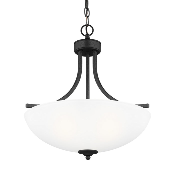 Myhouse Lighting Generation Lighting - 6616503-112 - Three Light Pendant - Geary - Midnight Black