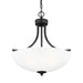 Myhouse Lighting Generation Lighting - 6616503-112 - Three Light Pendant - Geary - Midnight Black