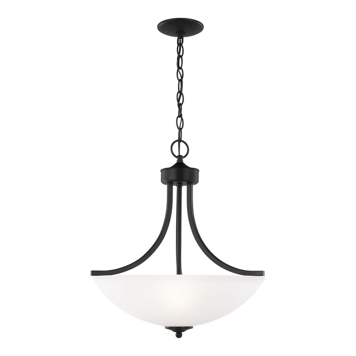 Myhouse Lighting Generation Lighting - 6616503-112 - Three Light Pendant - Geary - Midnight Black