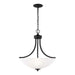 Myhouse Lighting Generation Lighting - 6616503-112 - Three Light Pendant - Geary - Midnight Black