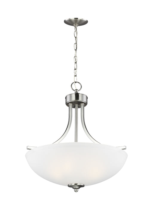 Myhouse Lighting Generation Lighting - 6616503-962 - Three Light Pendant - Geary - Brushed Nickel