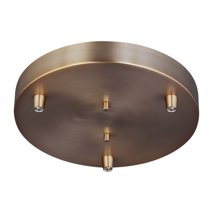 Myhouse Lighting Generation Lighting - 7449403-848 - Three Light Cluster Canopy - Multi-Port Canopy - Satin Brass