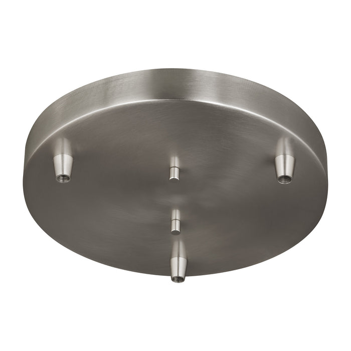 Myhouse Lighting Generation Lighting - 7449403-962 - Three Light Cluster Canopy - Multi-Port Canopy - Brushed Nickel