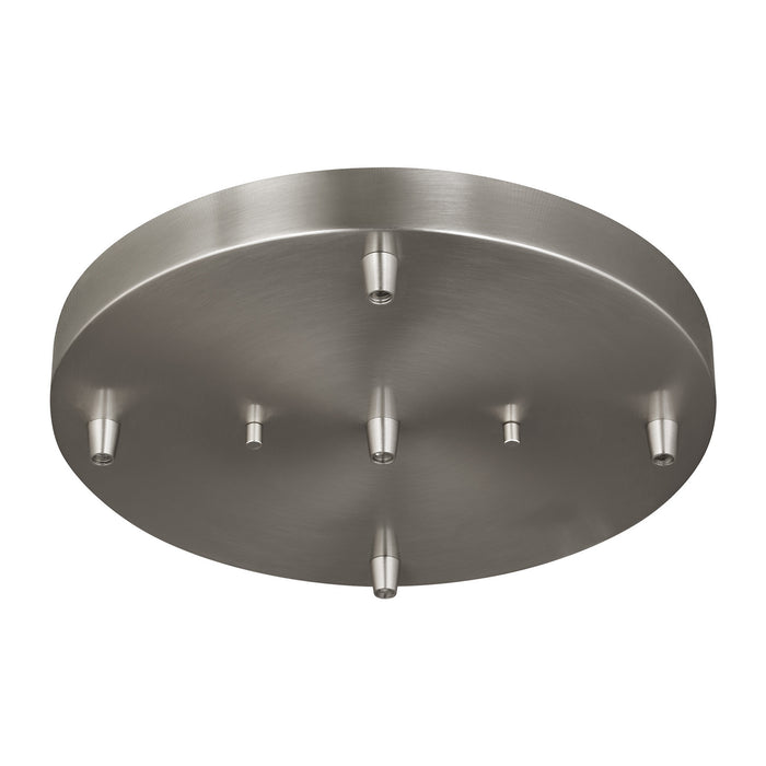 Myhouse Lighting Generation Lighting - 7449405-962 - Five Light Cluster Canopy - Multi-Port Canopy - Brushed Nickel