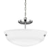 Myhouse Lighting Generation Lighting - 7715202-05 - Two Light Semi-Flush Convertible Pendant - Kerrville - Chrome